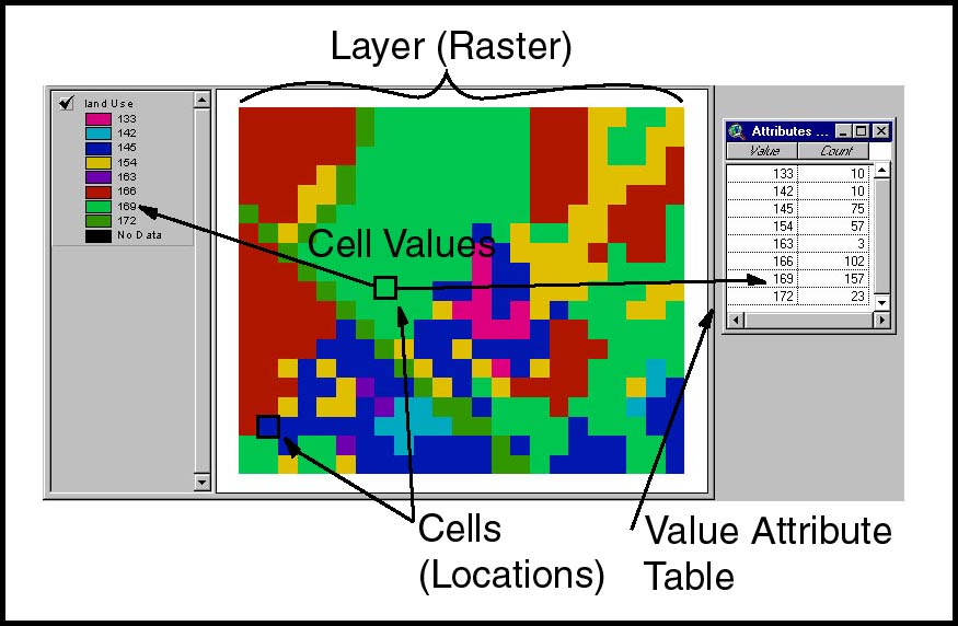 Векторная модель данных. Векторные данные в ГИС. Raster data Types:. GIS layers.